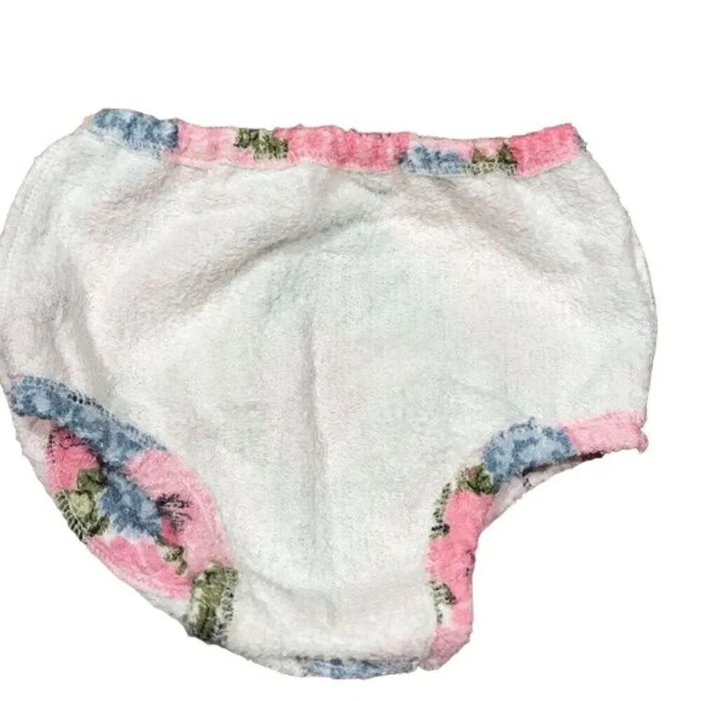 Label Jane Baby Diaper Cover 12M Pink Pull On Floral Boho Hippie Preppy Girly